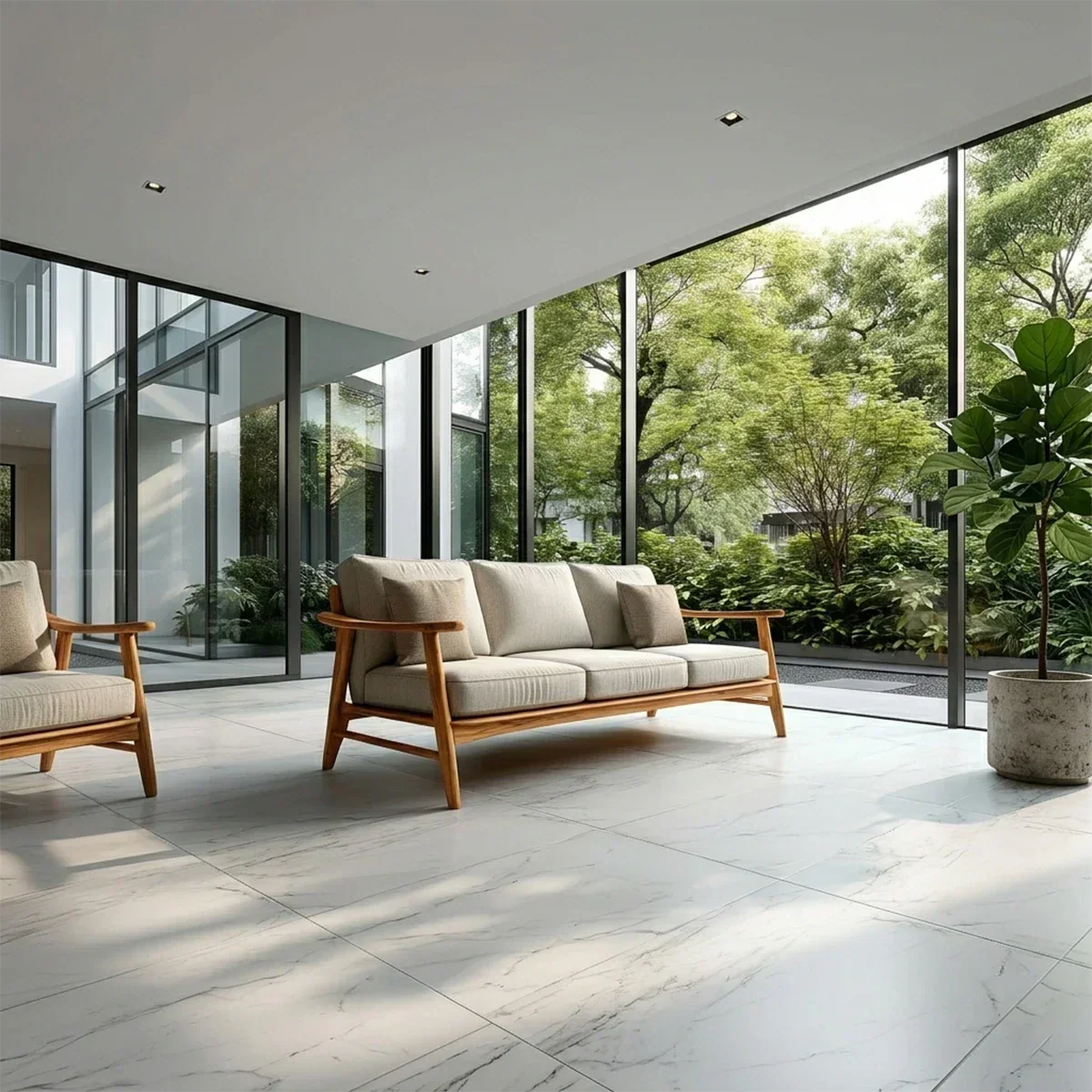 Comfortable Modern Sofa with Soft Cushions and Relaxed Seating for Daily Use - ArborisWood - 2