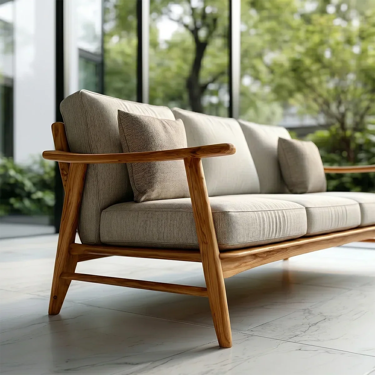 Comfortable Modern Sofa with Soft Cushions and Relaxed Seating for Daily Use - ArborisWood - 3