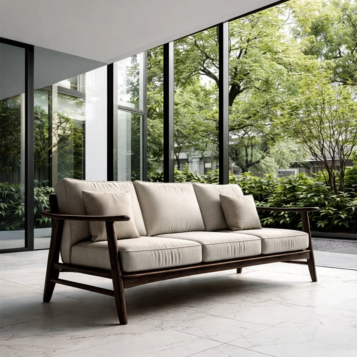 Comfortable Modern Sofa with Soft Cushions and Relaxed Seating for Daily Use - ArborisWood - 6