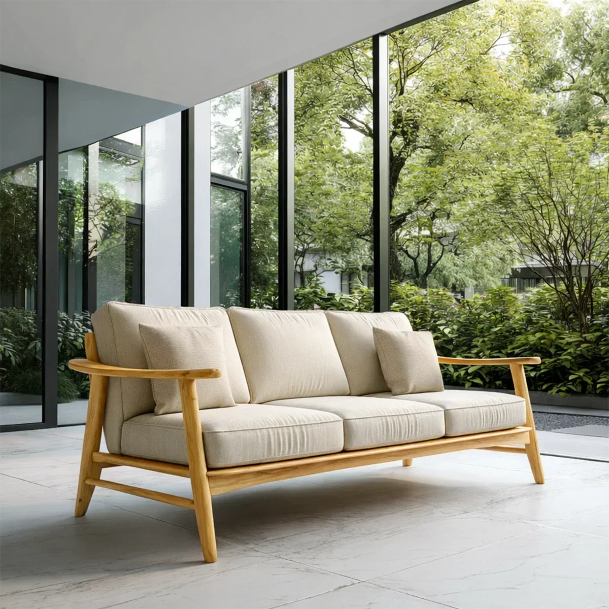 Comfortable Modern Sofa with Soft Cushions and Relaxed Seating for Daily Use - ArborisWood - 7