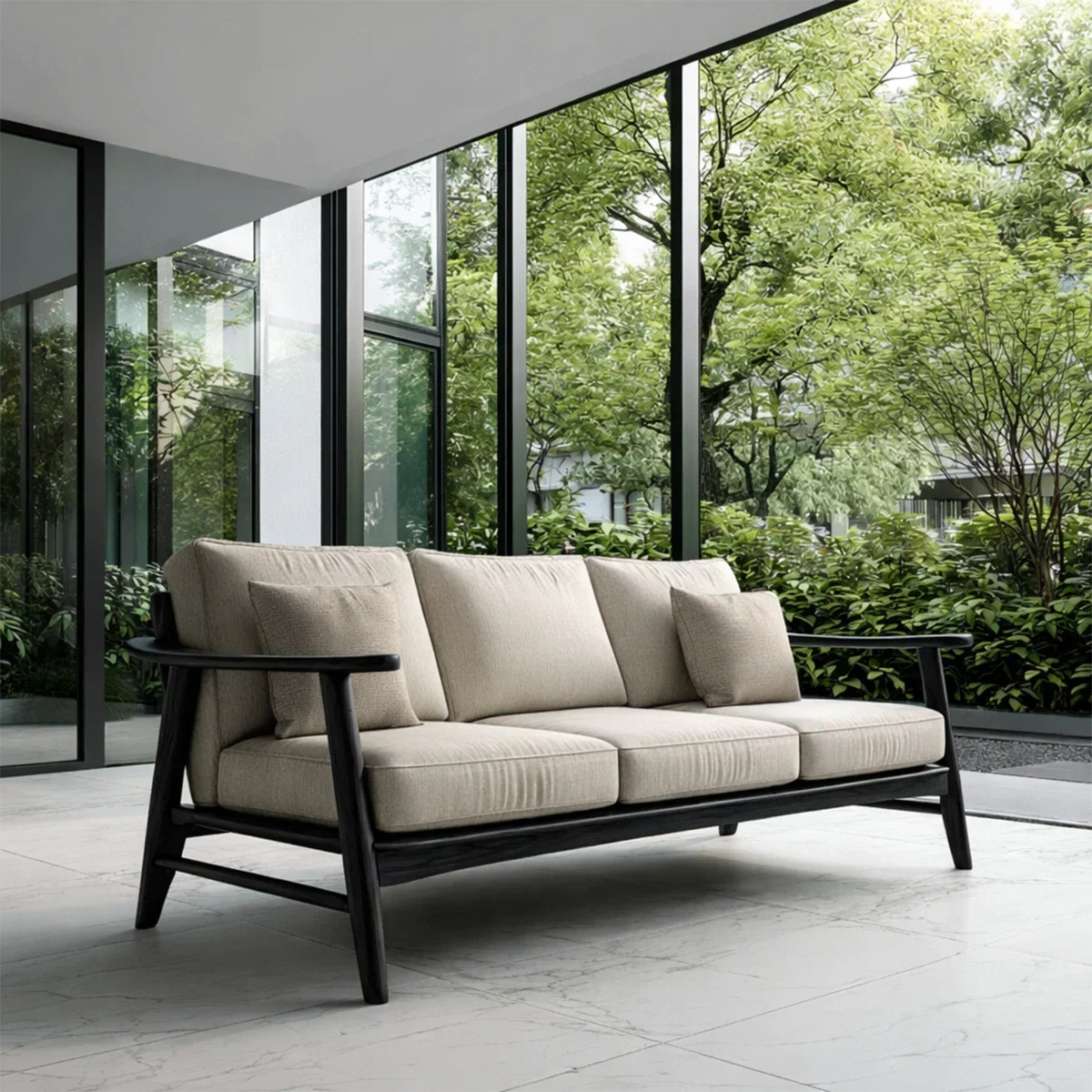 Comfortable Modern Sofa with Soft Cushions and Relaxed Seating for Daily Use - ArborisWood - 8