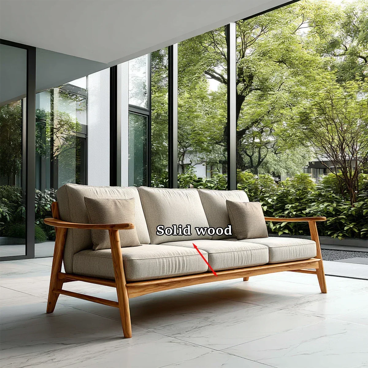 Comfortable Modern Sofa with Soft Cushions and Relaxed Seating for Daily Use - ArborisWood - 9