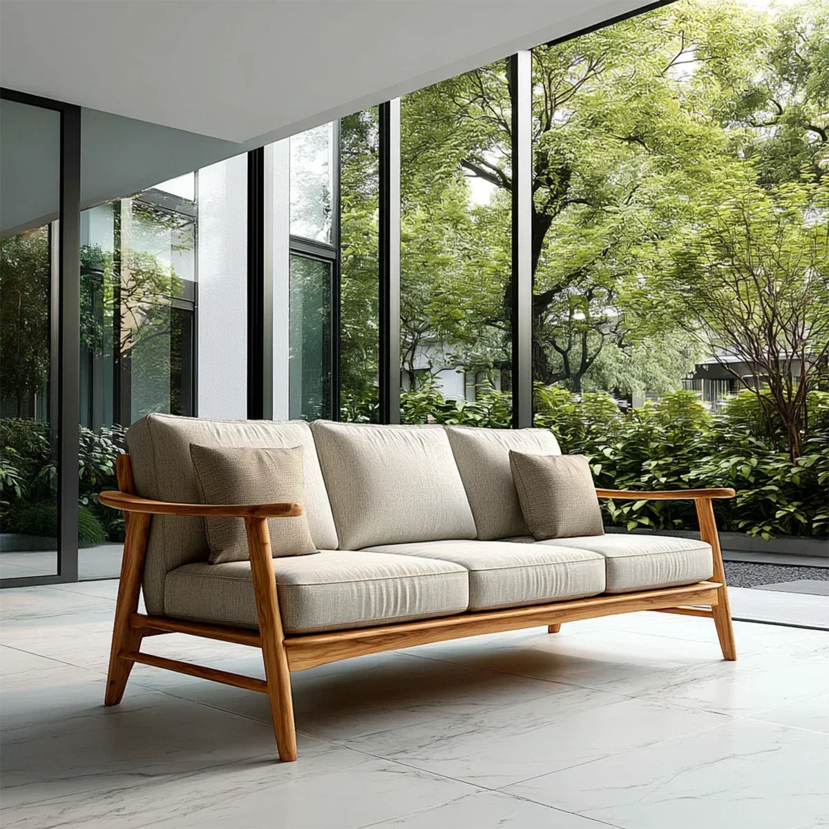 Comfortable Modern Sofa with Soft Cushions and Relaxed Seating for Daily Use - ArborisWood