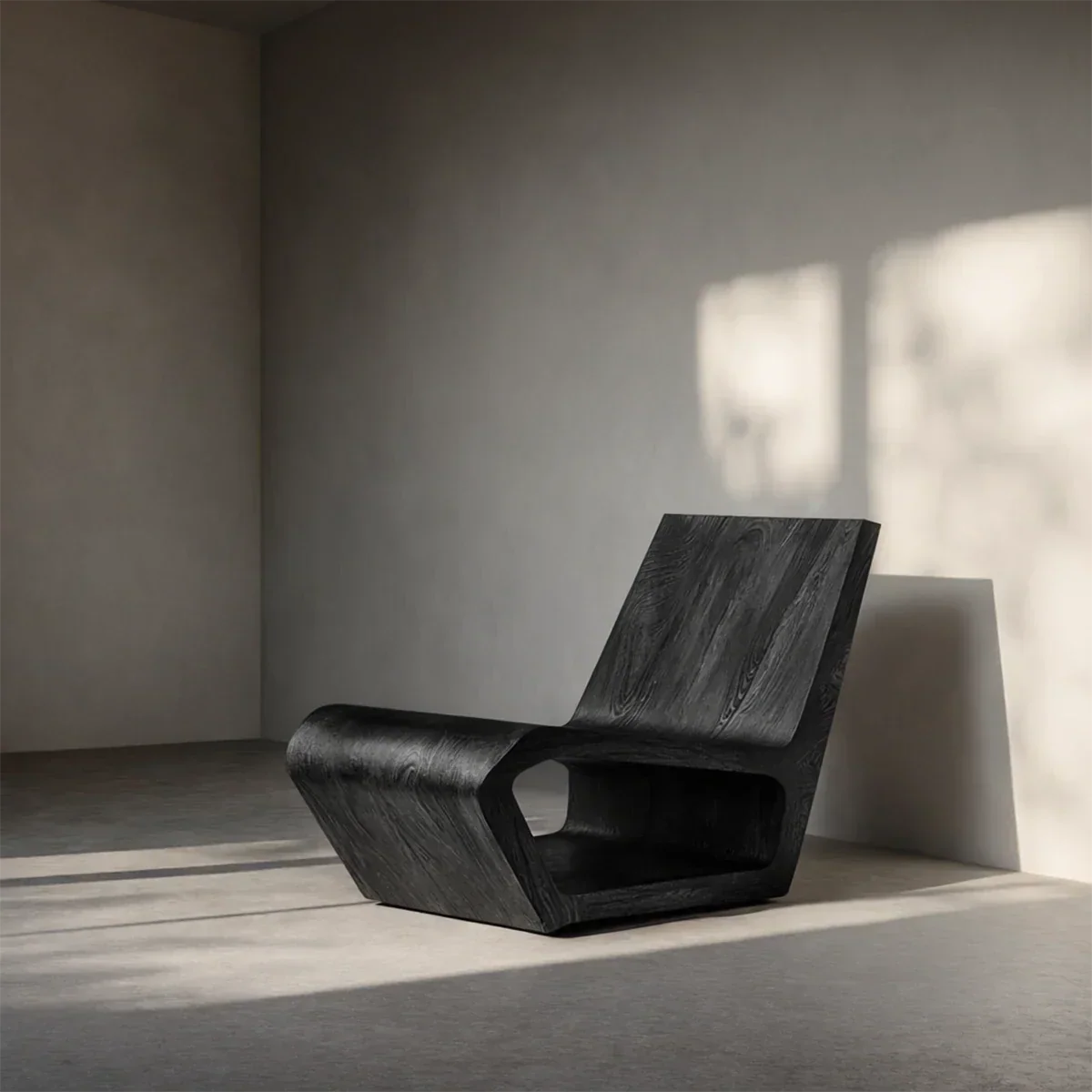Natural Wood Lounge Chair with Sculptural Form and Low Profile Seating Design - Arboriswood - 7