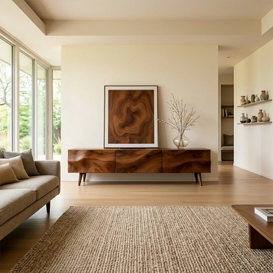 Sculptural TV Stands: When Your Media Console Doubles as Living Room Art