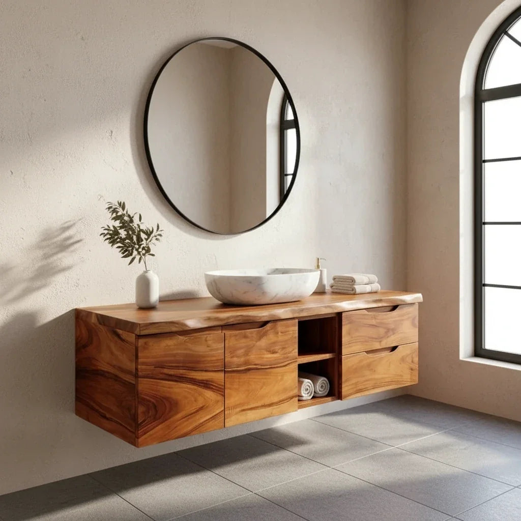 A Modern Wood Vanity: Clean Fronts and What That Really Costs