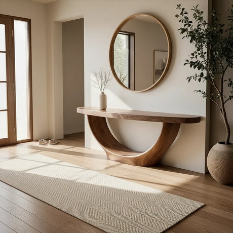 Designer Console Tables: Where to Put One So the Shape Reads