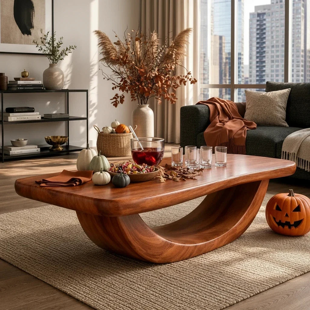 Organic Coffee Tables: Halloween Shapes With No Hard Corners
