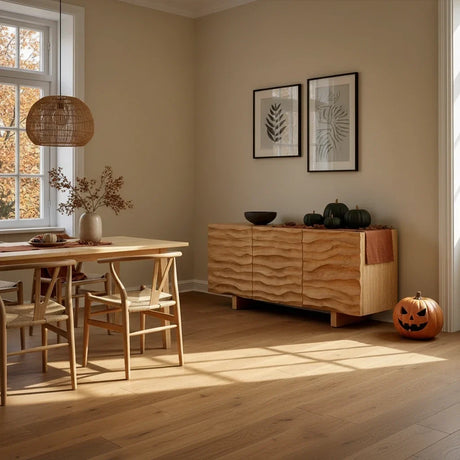 Pale Oak Sideboards: Halloween Warmth Without the Gloom Look