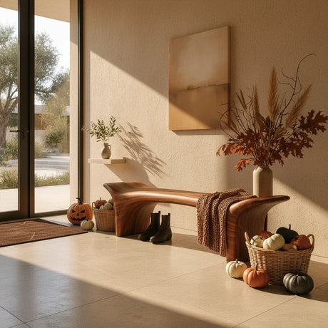 Solid Block Benches: A Halloween Entryway That Takes a Beating