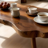 Artistic Organic Coffee Table – Solid Wood Mid-Century Living Room Table - Arboriswood - 3