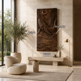 Decorative whale wall sculpture in natural solid wood adds character to modern decor