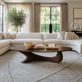 Coffee Table with Flowing Sculptural Pedestal in Natural Solid Wood - Arboriswood - 10