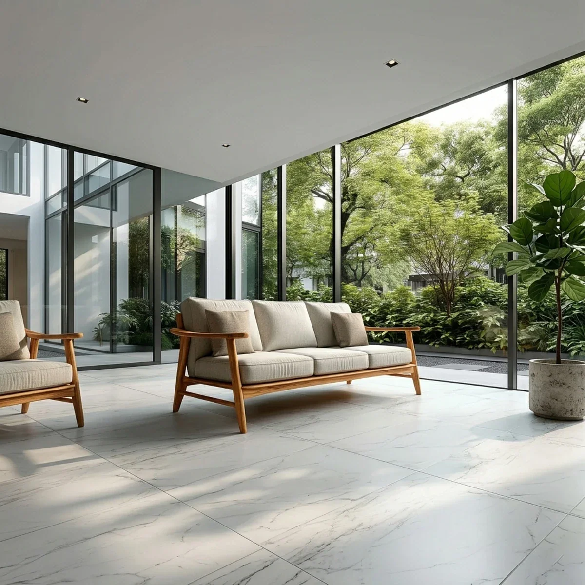 Comfortable Modern Sofa with Soft Cushions and Relaxed Seating for Daily Use - ArborisWood - 2
