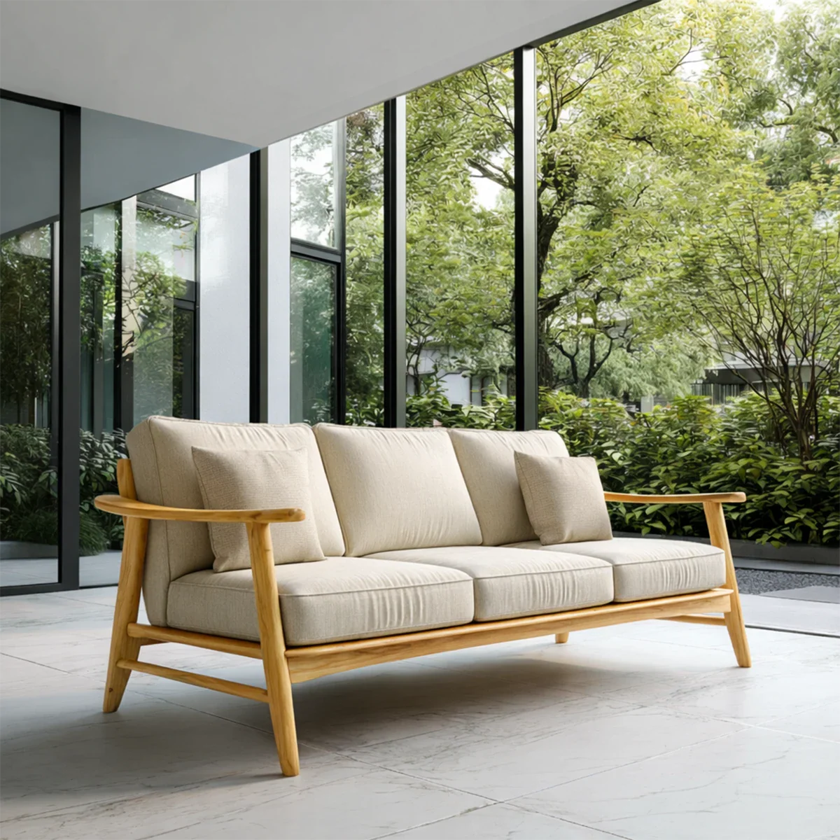 Comfortable Modern Sofa with Soft Cushions and Relaxed Seating for Daily Use - ArborisWood - 7
