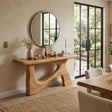 Console Table with Sculptural Curved Legs in Natural Solid Wood - Arboriswood - 7