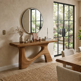 Console Table with Sculptural Curved Legs in Natural Solid Wood - Arboriswood - 9