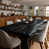Contemporary Dining Table in Solid Wood with Freeform Edge Slab Top - Arboriswood - 7
