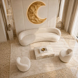 Large decorative wall panel in Natural Solid Wood creates a calm modern statement