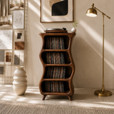 Design Studio Natural Solid Wood Vinyl Record Stand With Four Open Shelves - Arboriswood - 4