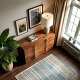 Grid Drawer Sideboard in Natural Solid Wood for Contemporary Interiors - ArborisWood - 6