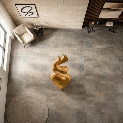 Large Wood Sculpture with Twisting Spiral Form and Sculptural Statement Design - ArborisWood - 6