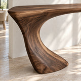 Live Edge Console Table in Natural Solid Wood - Sculptural Entryway Piece - Arboriswood - 4