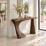 Live Edge Console Table in Natural Solid Wood - Sculptural Entryway Piece - Arboriswood - 6