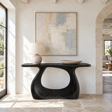 Live Edge Console Table - Sculptural Solid Wood Pedestal Entry Piece - Arboriswood - 10