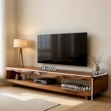 Live Edge Low Profile TV Stand Solid Wood Media Console - Arboriswood - 12