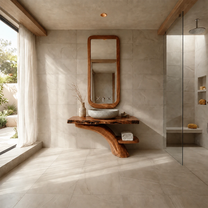 Live Edge Tree Base Bathroom Vanity Natural Solid Wood Statement Piece - ArborisWood - 13