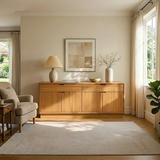 Minimalist Solid Wood Sideboard Cabinet with Concealed Storage Drawers - ArborisWood - 2