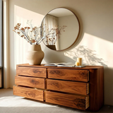Minimalist Storage Sideboard in Natural Solid Wood with Curved Edges - ArborisWood - 5