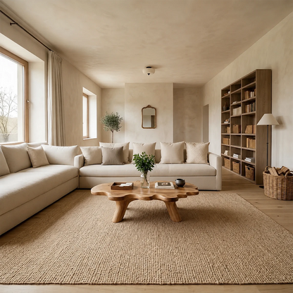 Modern Sculptural Coffee Table Natural Solid Wood Freeform Design - ArborisWood - 10