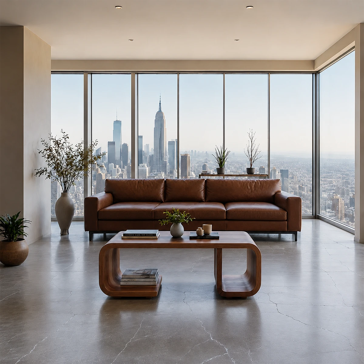 Modern Solid Wood Coffee Table with Open Shelf and Curved Form - ArborisWood - 11