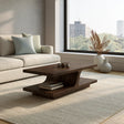 Natural Solid Wood Coffee Table with Curved Sculptural Base – Japandi - Arboriswood - 7