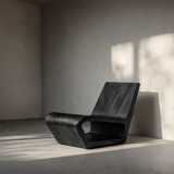 Natural Wood Lounge Chair with Sculptural Form and Low Profile Seating Design - Arboriswood - 7