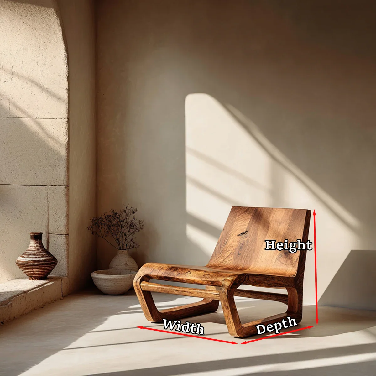 With its sculpted form, this modern lounge chair blends artistic design and everyday comfort