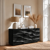 Organic Relief Sideboard Cabinet in Natural Solid Wood for Modern Homes - ArborisWood - 8