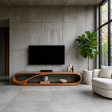 Organic Solid Wood TV Stand with Open Sculptural Storage for Modern Interiors - Arboriswood - 14