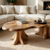 Organic Tree Form Coffee Table – Solid Wood Sculptural Living Room Table - Arboriswood - 3