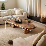 Rustic Coffee Table – Solid Wood Freeform Design for Cozy Interiors - Arboriswood - 10