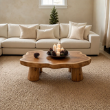Rustic Coffee Table – Solid Wood Freeform Design for Cozy Interiors - Arboriswood - 11
