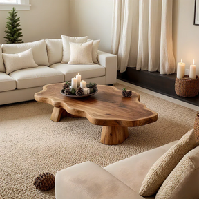 Rustic Coffee Table – Solid Wood Freeform Design for Cozy Interiors - Arboriswood
