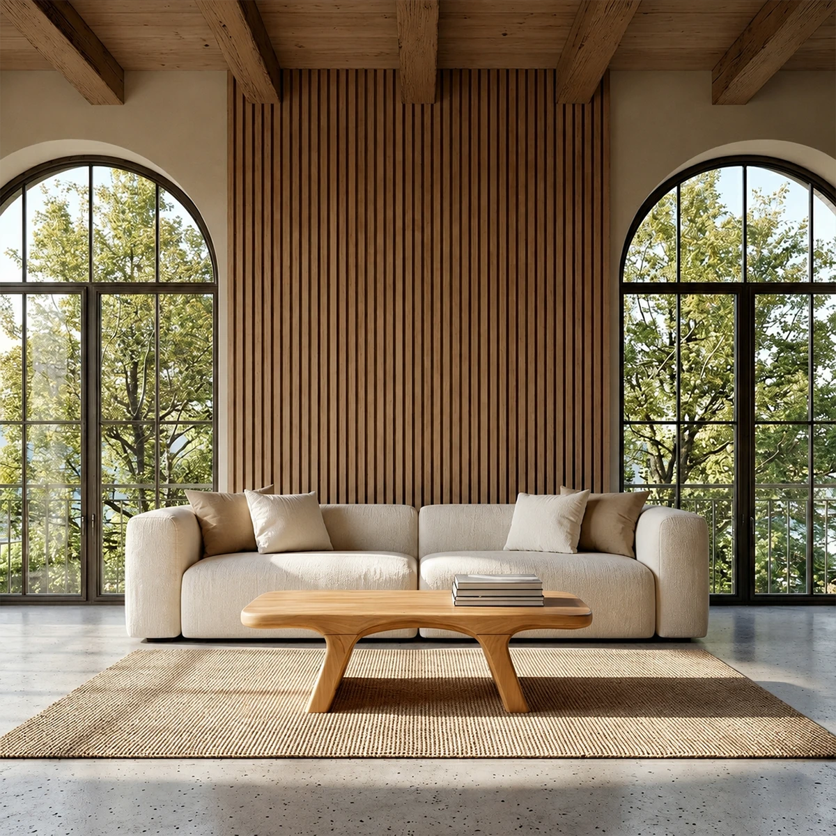 Sculptural Low Coffee Table in Natural Wood – Modern Center Table for Living Spaces - ArborisWood - 11