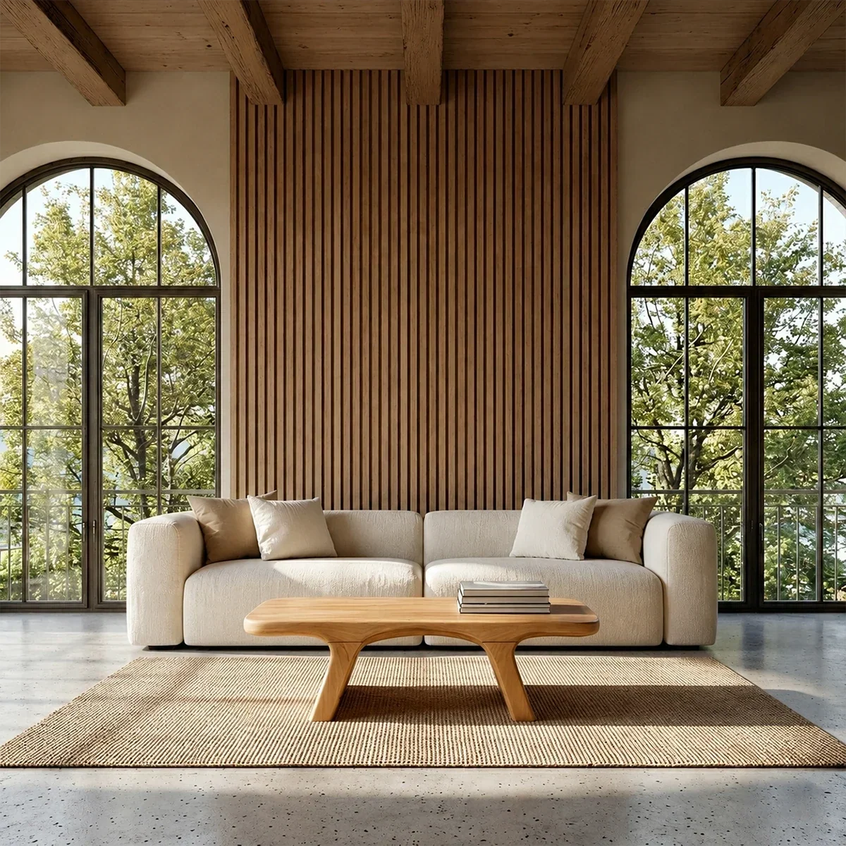 Sculptural Low Coffee Table in Natural Wood – Modern Center Table for Living Spaces - Arboriswood - 11