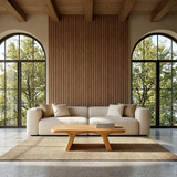 Sculptural Low Coffee Table in Natural Wood – Modern Center Table for Living Spaces - Arboriswood - 11