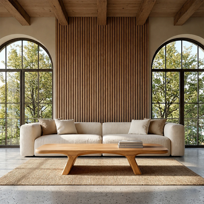 Sculptural Low Coffee Table in Natural Wood – Modern Center Table for Living Spaces - ArborisWood - 13