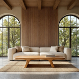 Sculptural Low Coffee Table in Natural Wood – Modern Center Table for Living Spaces - Arboriswood - 13