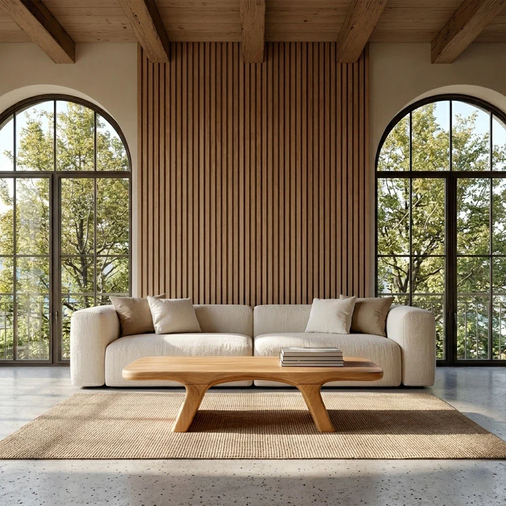 Sculptural Low Coffee Table in Natural Wood – Modern Center Table for Living Spaces - ArborisWood - 3